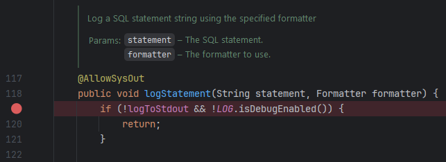 Set the breakpoint